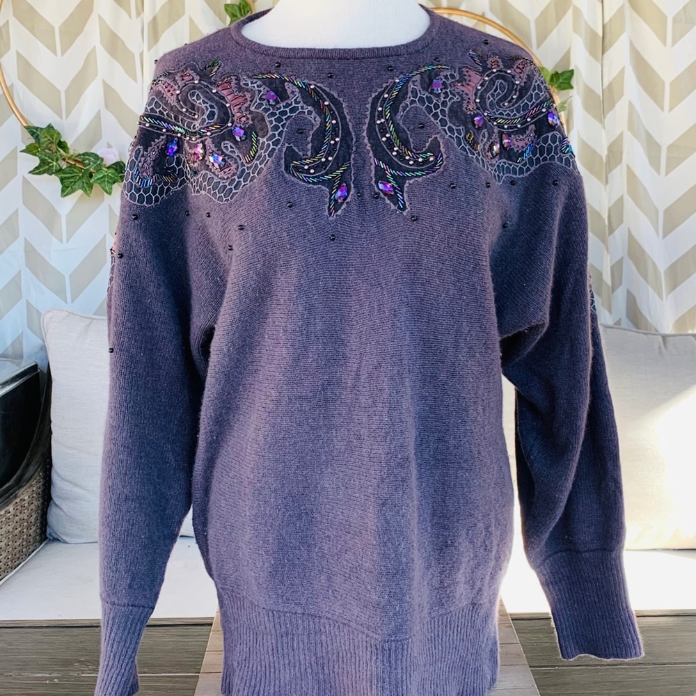 G. Londo beaded sweater